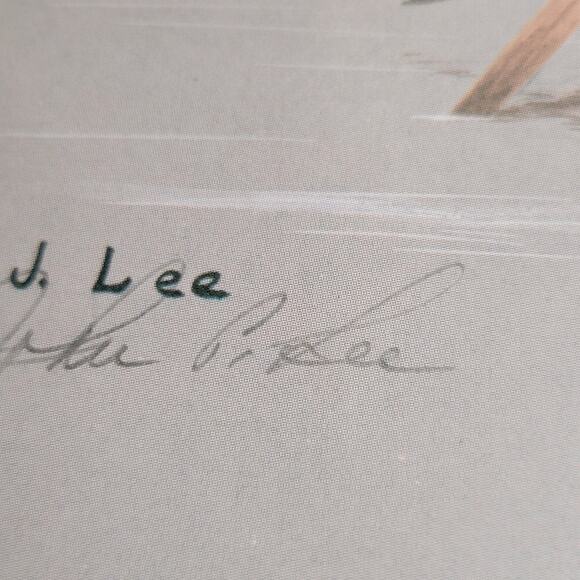 John P Lee 1983 Unframed print Pintail Duck #554/650 Pencil Signed 11⅛ x 10¼ - Picture 15 of 16